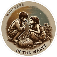 This logo represents Whispers in the waste